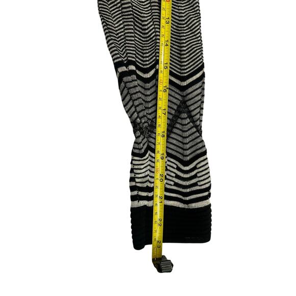 Missoni Cardigan Black & White Zig Zag Woven Open Front Long Sleeve size Large - Picture 9 of 10